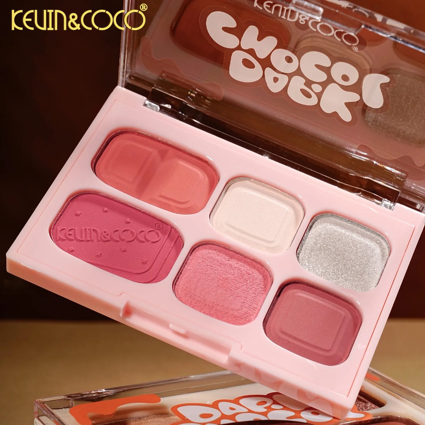 Kevin&Coco Dark Chocol Palette & Lip Gloss Set