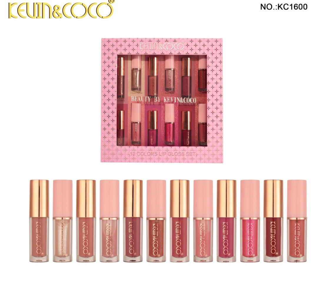 Kevin&Coco 12 colors Lip Gloss Set KC1600