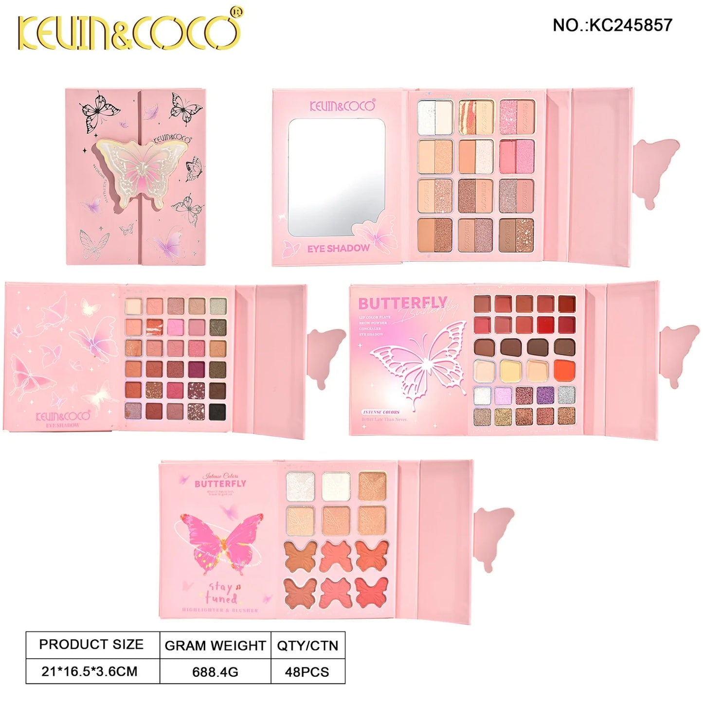 Kevin&Coco Butterfly 94-Colors Face Palette