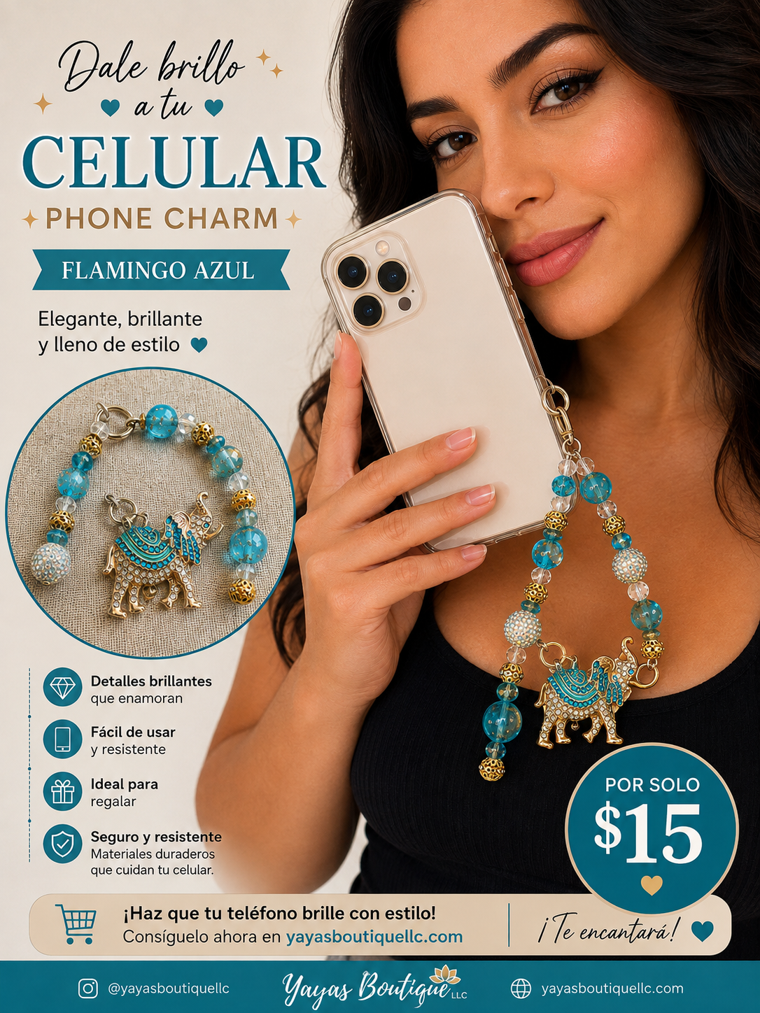 Phone Charm de Elefante
