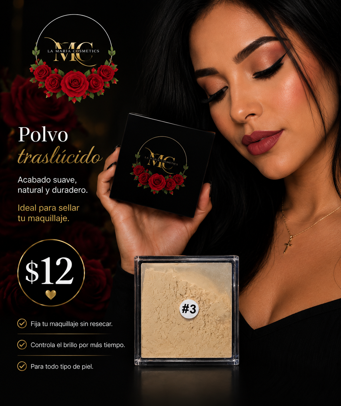 ✨ Polvo Traslúcido – La Maria Cosmetics ✨