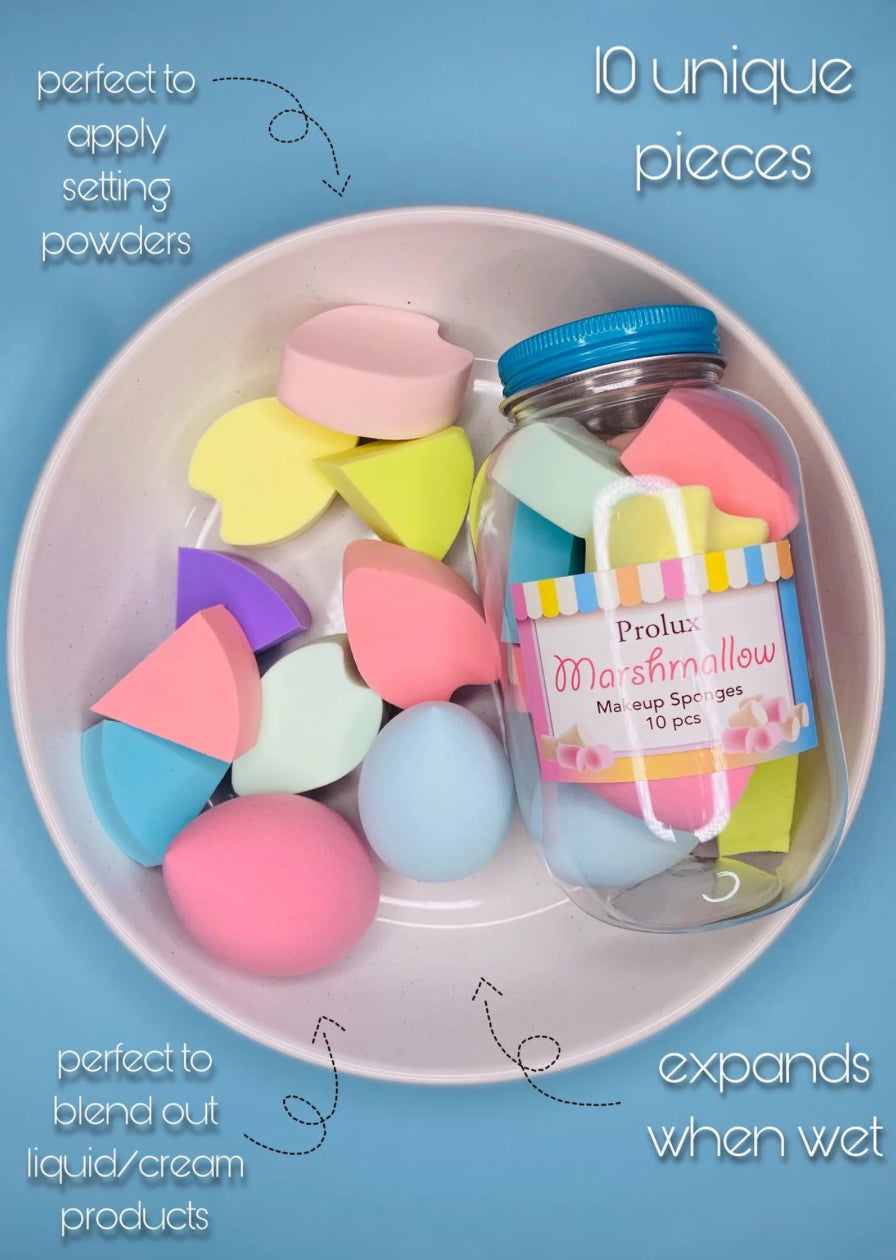 MARSHMALLOW 10PC MAKEUP SPONGES