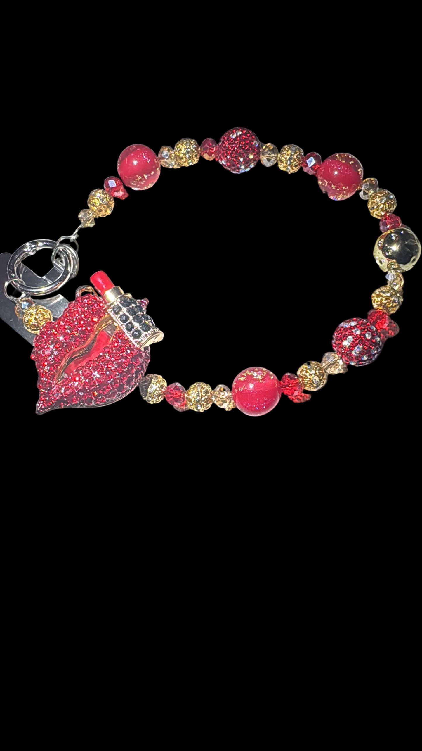 Phone charm red lips