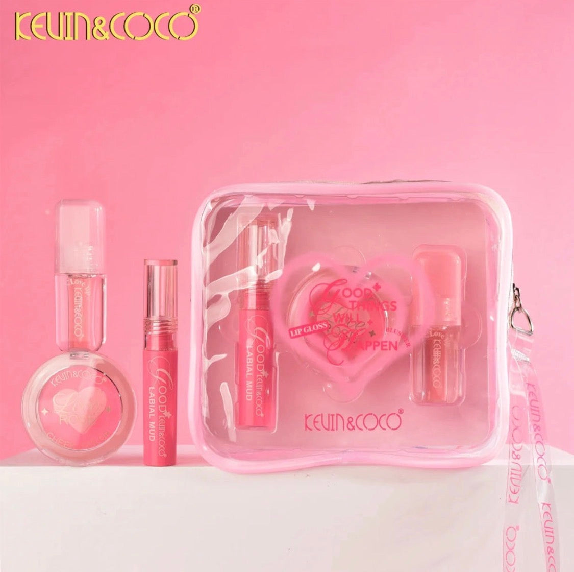K&C-Mousse Kiss Lip & Cheek 3pc Bag Kit