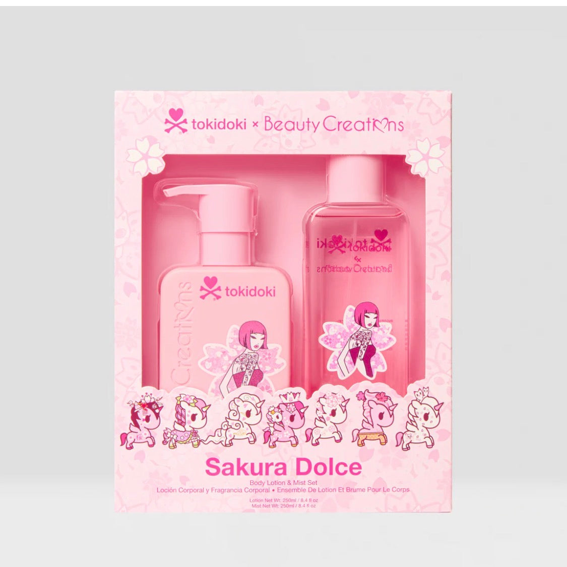 BC-TOKIDOKI SAKURA DOLCE BODY LOTION & MIST SET