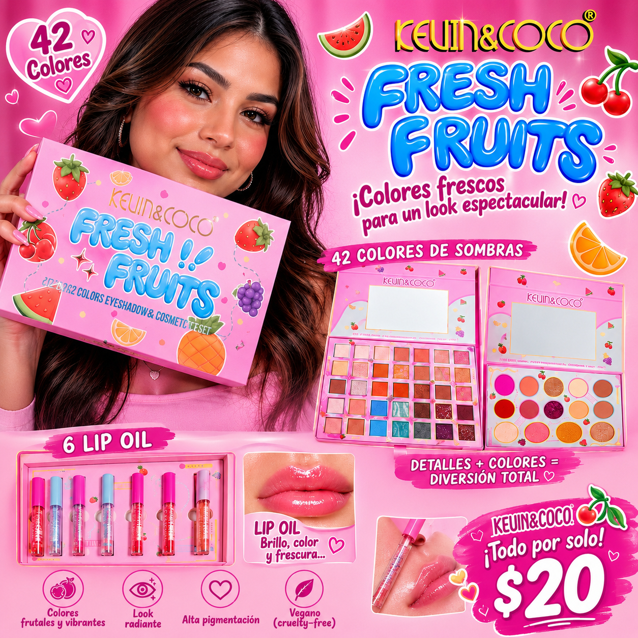 Fresh Fruits Cosmetic Set