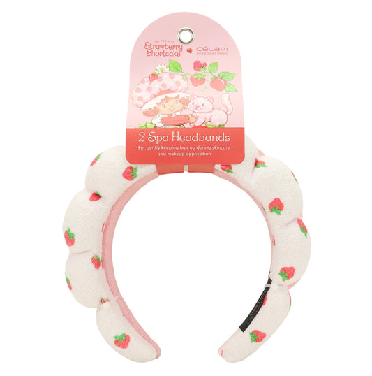 CELAVI STRAWBERRY SHORTCAKE 2PC SPONGE HEADBAND SET