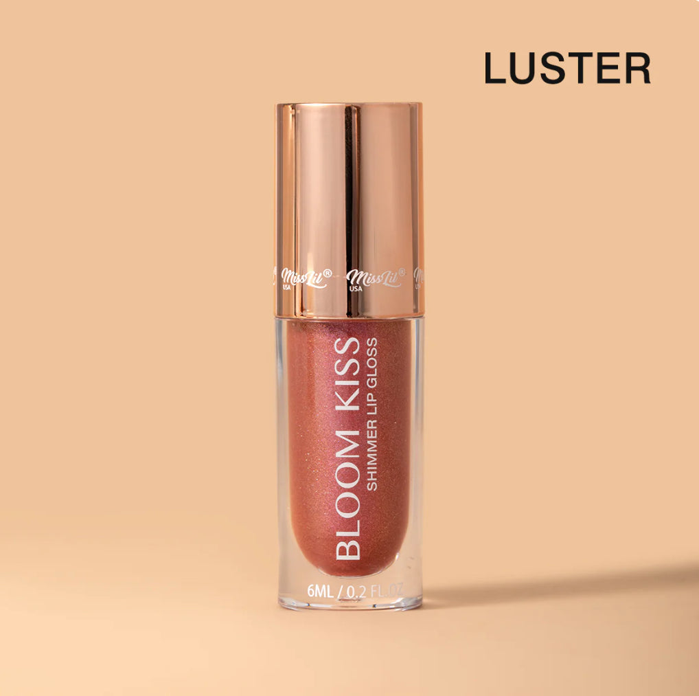 BLOOM KISS SHIMMER LIP GLOSS- LUSTER