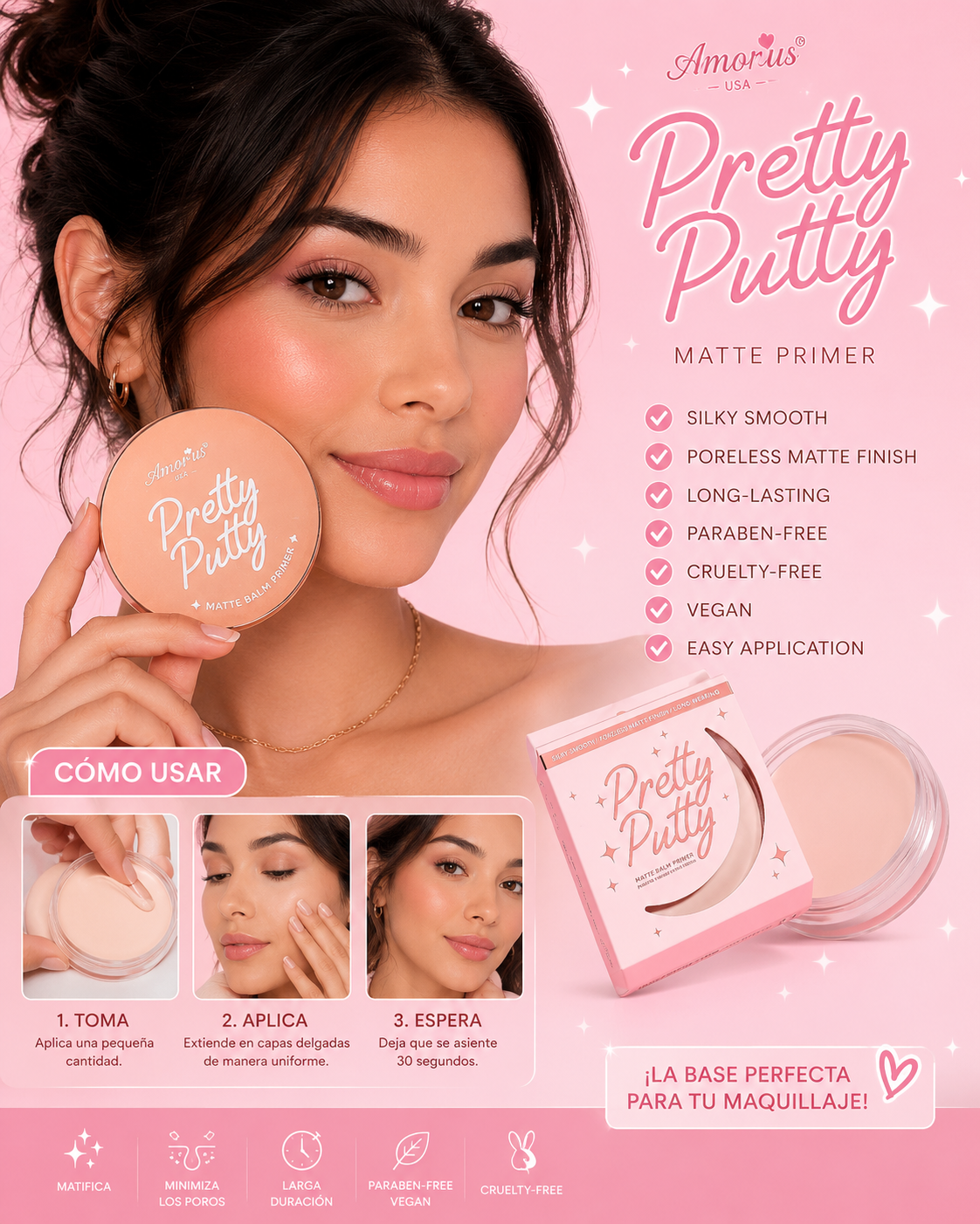 💖 Pretty Putty Matte Balm Primer – Amor Us USA 💖