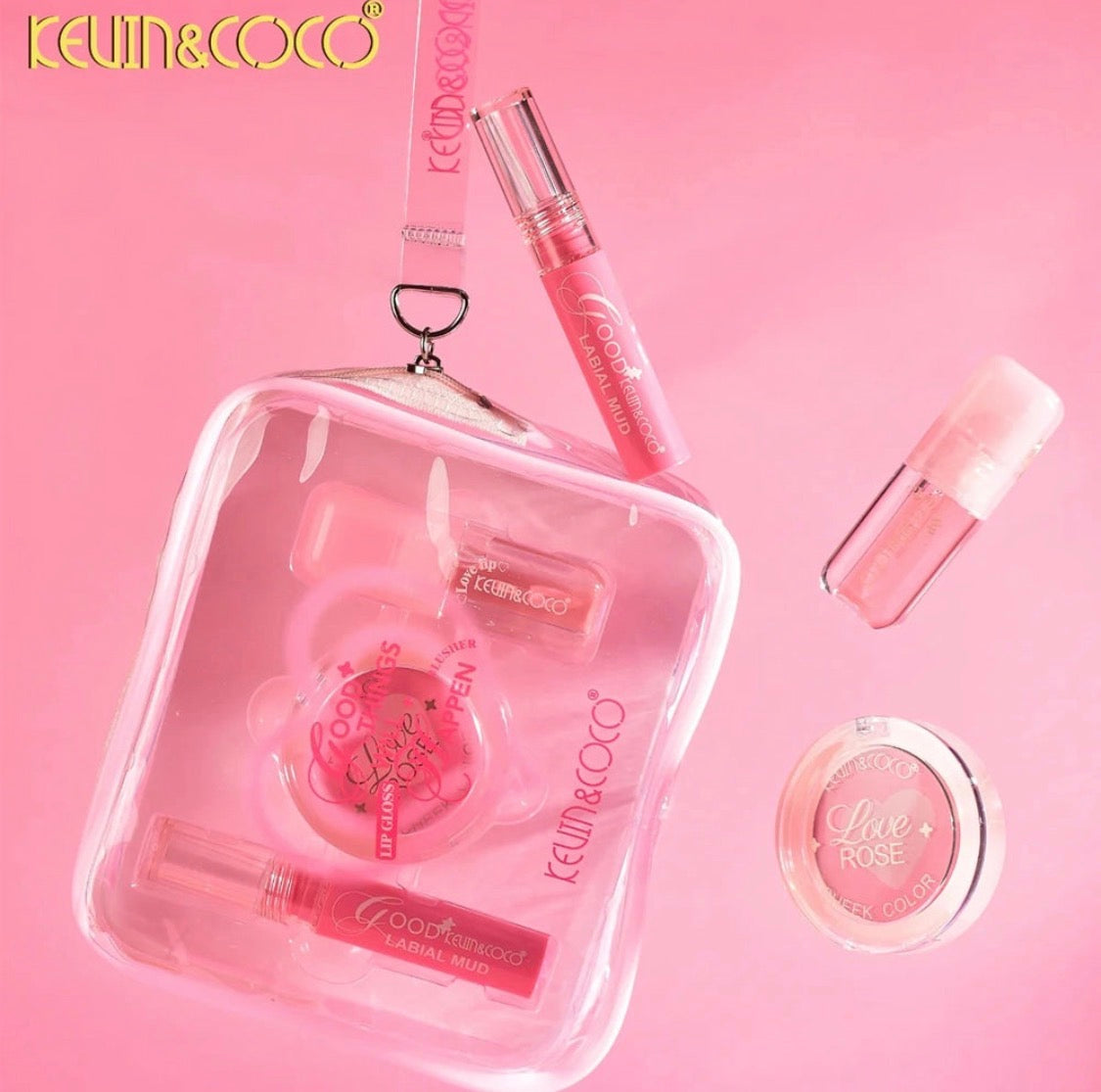 K&C-Mousse Kiss Lip & Cheek 3pc Bag Kit