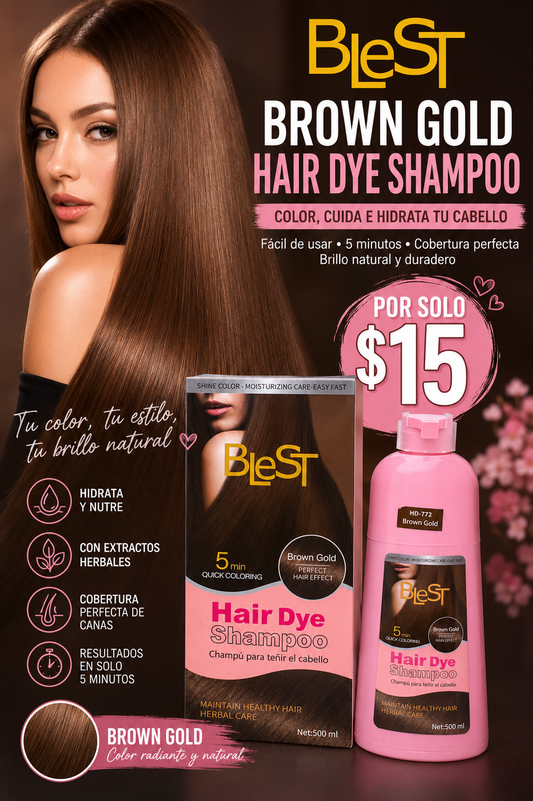 Blest Brown Gold color shampoo