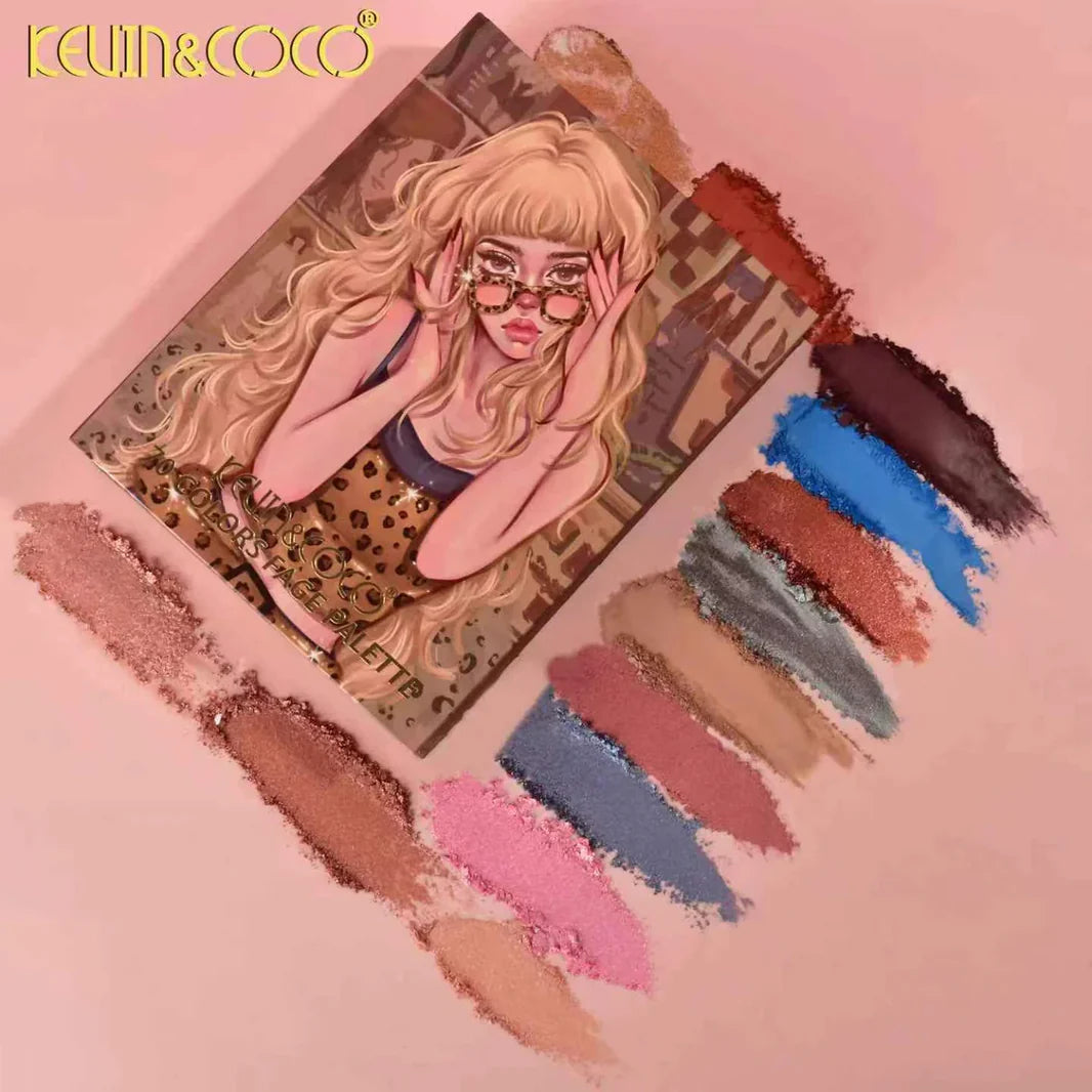 Kevin&Coco 70-Colors 6 in 1 Face Palette