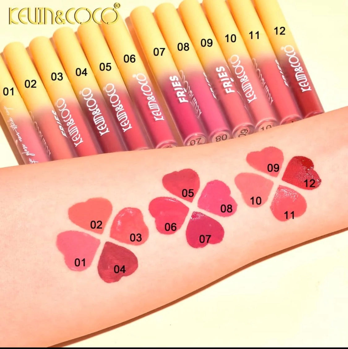 Kevin & Coco French Fries Lip Sets