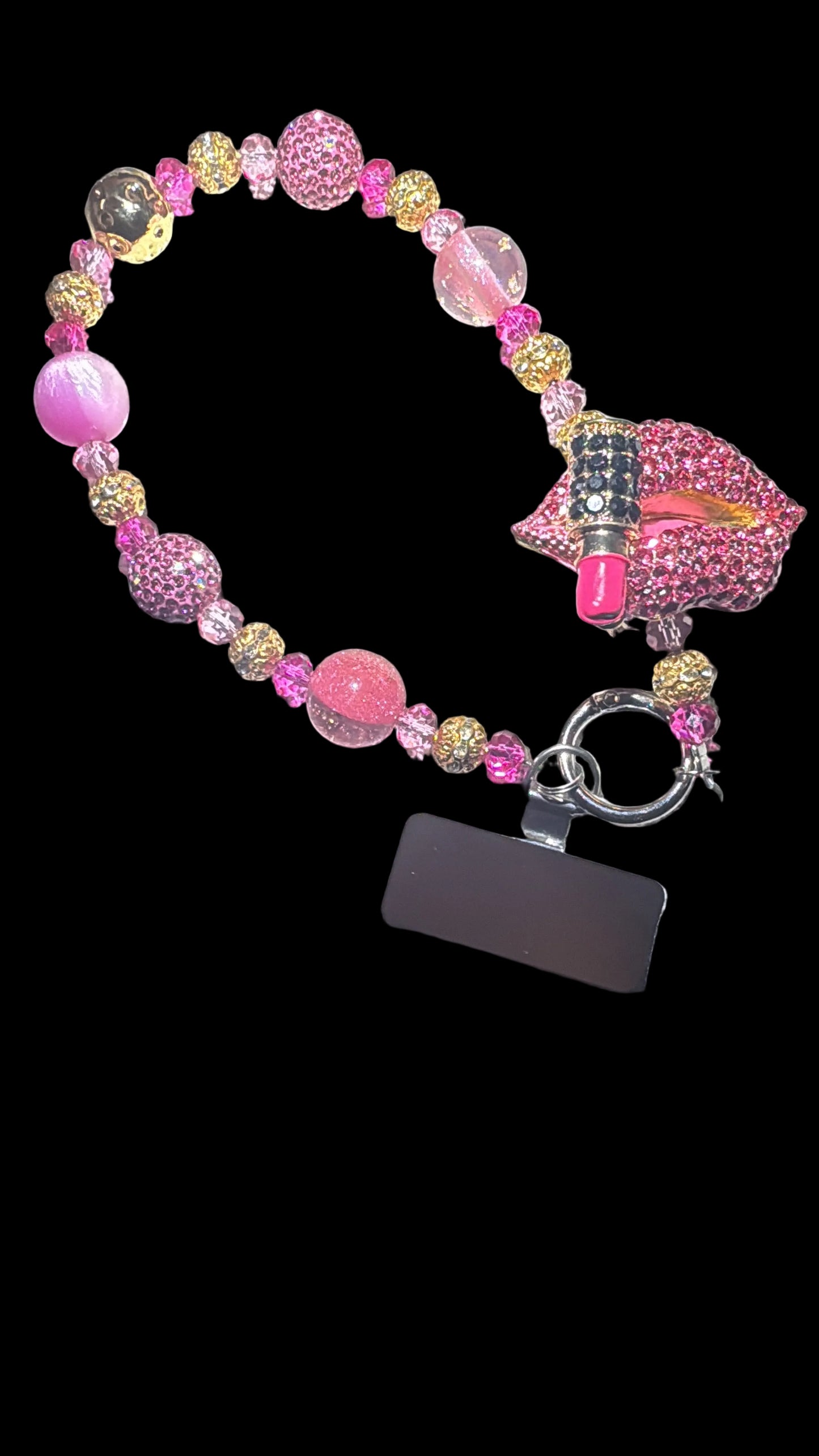 Phone charm pink lips