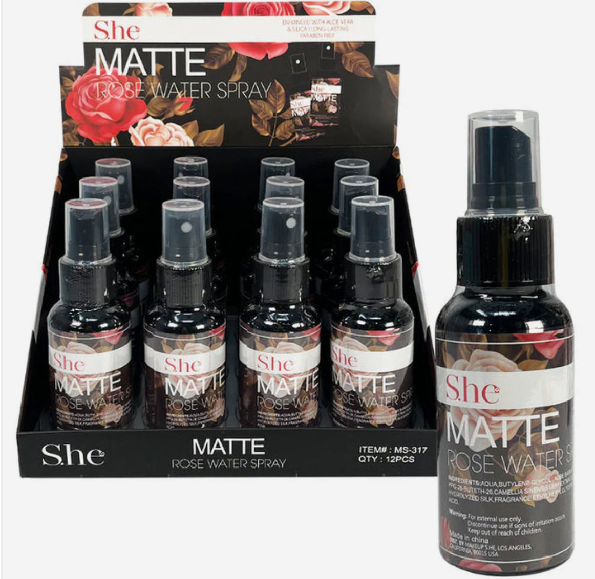 MATTE ROSE WATER SPRAY