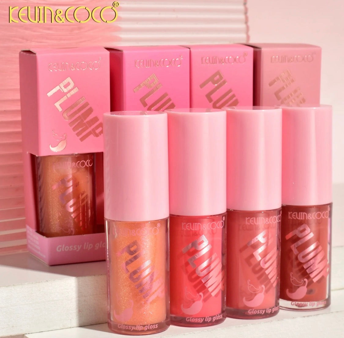 K&C-Plump Glossy Lip Gloss set of 4