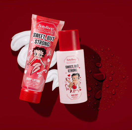 BC-BETTY BOOP "SWEET, BUT STRONG" BODY MIST AND LOTION SET