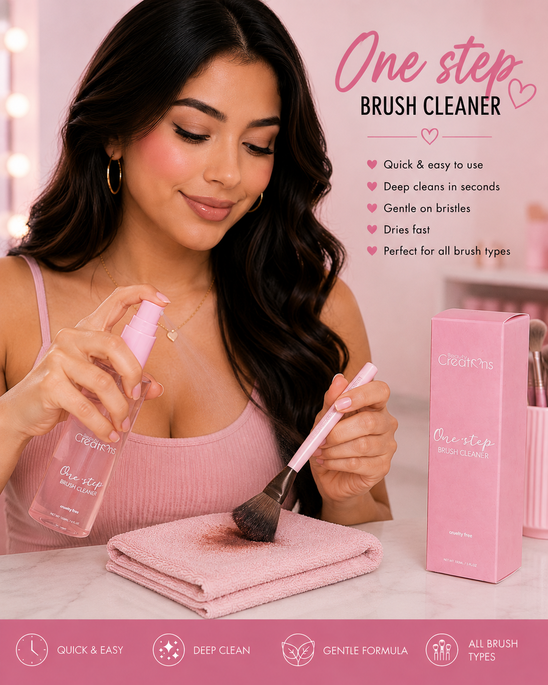 ONE STEP BRUSH CLEANER