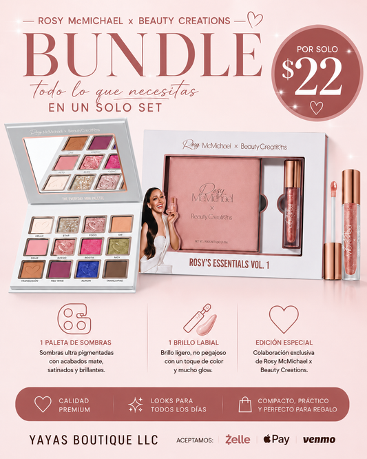 Rosy McMichael x Beauty Creations Bundle – ¡Solo $22!