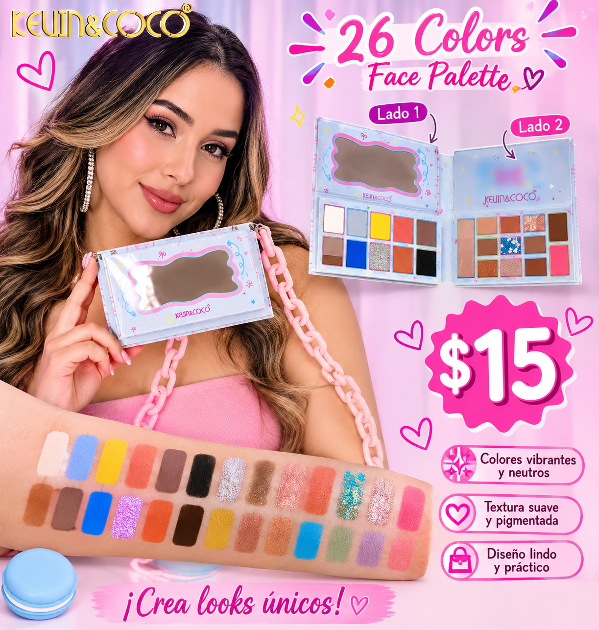 Kevin & Coco 26 Colors Face Palette