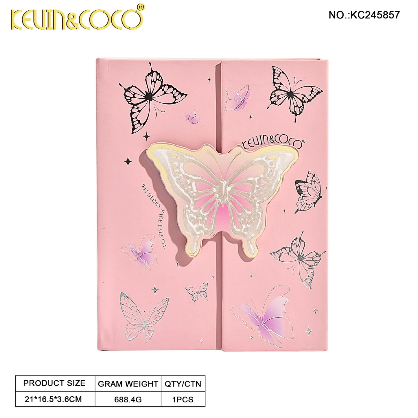 Kevin&Coco Butterfly 94-Colors Face Palette
