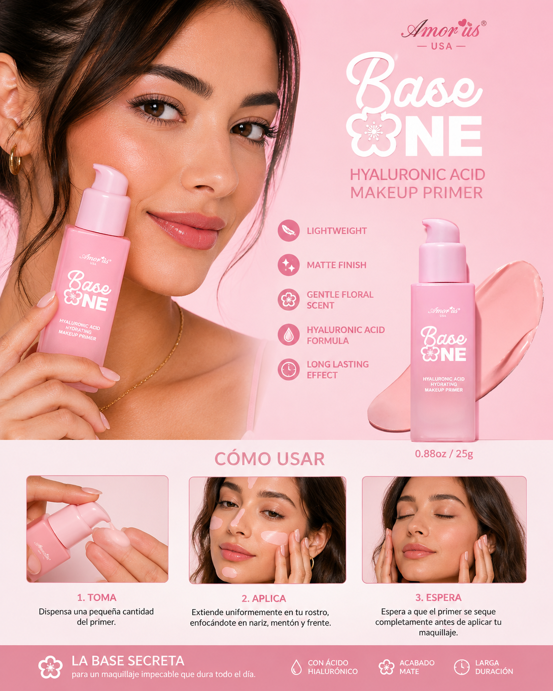 💗 Base ONE – Hyaluronic Acid Hydrating Makeup Primer 💗