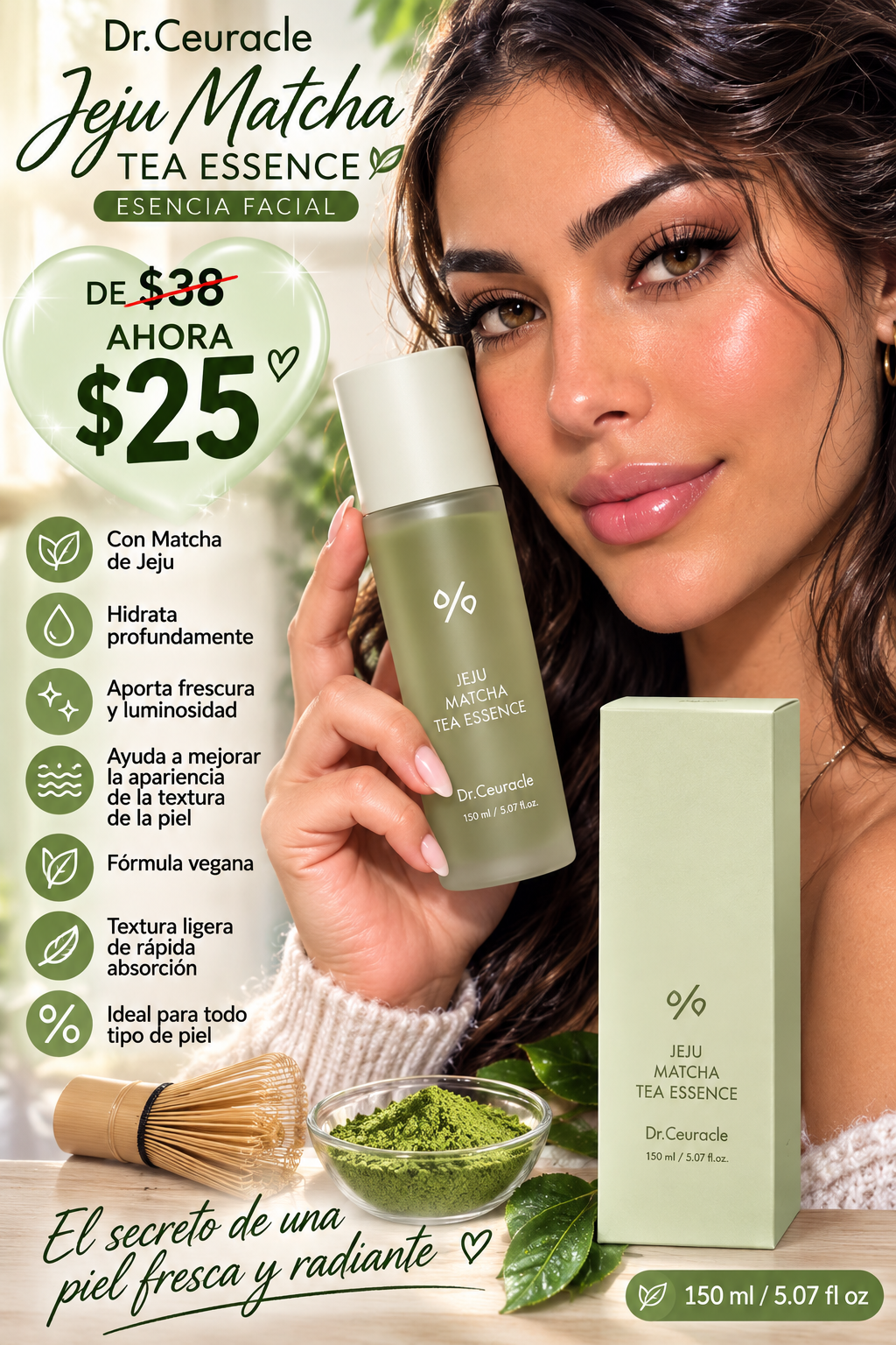 🍵💚 Dr. Ceuracle Jeju Matcha Tea Essence 💚🍵