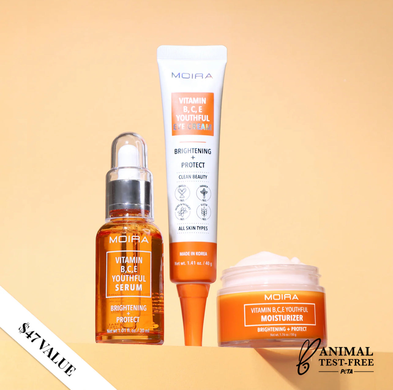 A-Korean Skin Care -VITAMIN B,C,E YOUTHFUL SKINCARE BUNDLE