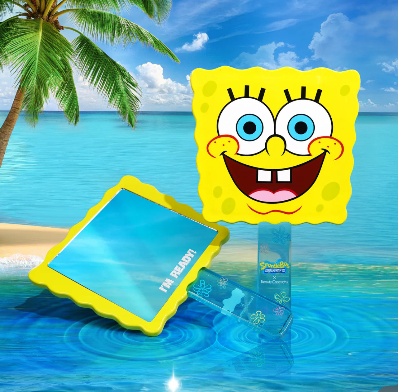 BC-SPONGEBOB "I'M READY" HAND MIRROR