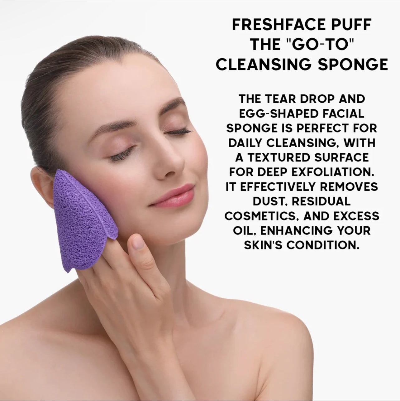 Reusable Makeup Remover Sponges 3pc card