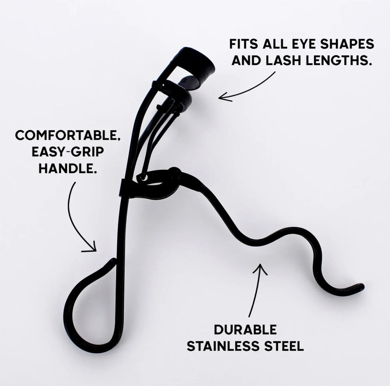 Volumizing & Lifting Eyelash Curler Easy To Hold Black or Rose Gold