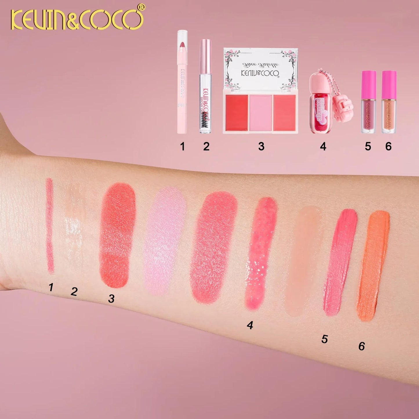 Kevin&Coco Sweet Cream Soft Light Makeup Set Cup