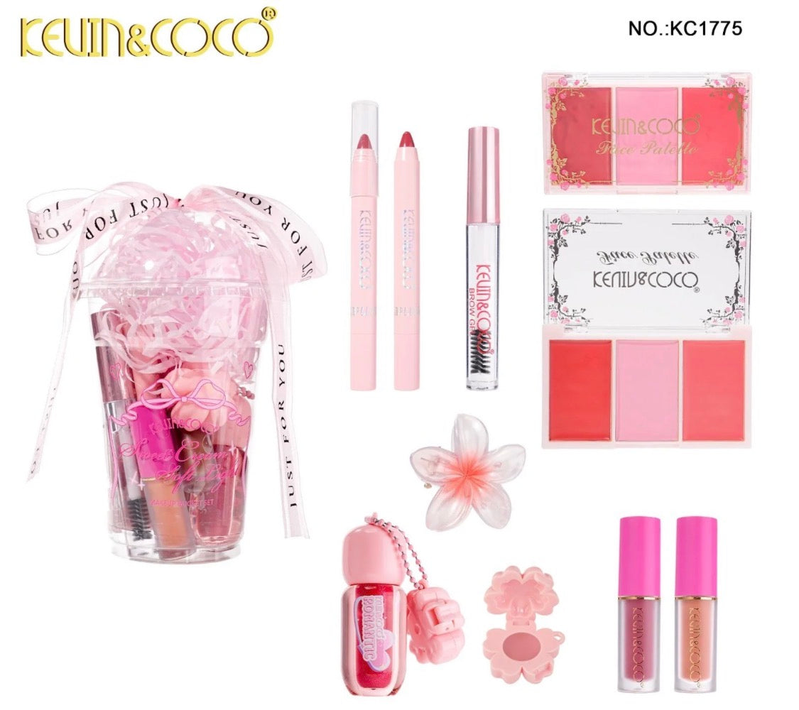 Kevin&Coco Sweet Cream Soft Light Makeup Set Cup