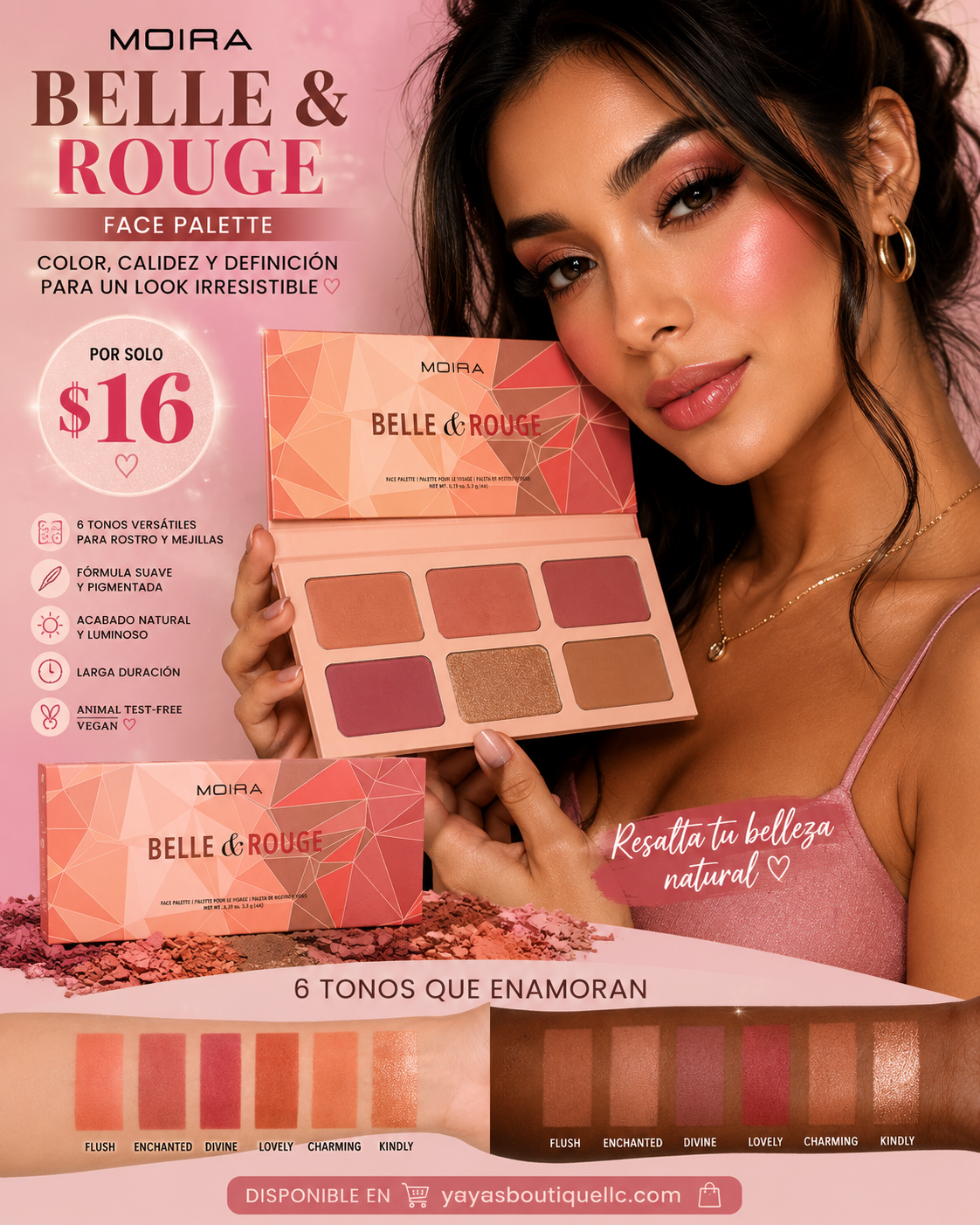 MOIRA Belle & Rouge Face Palette! ✨🌸