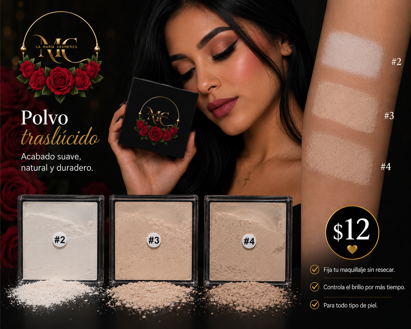 ✨ Polvo Traslúcido – La Maria Cosmetics ✨