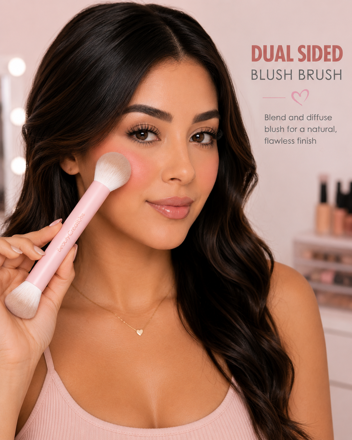 DUAL SIDED BLUSH BRUSH