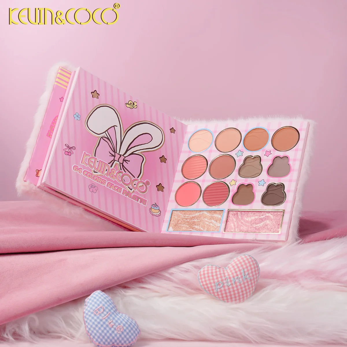 PLUSH BUNNY 64 COLORS EYESHADOW PALETTE