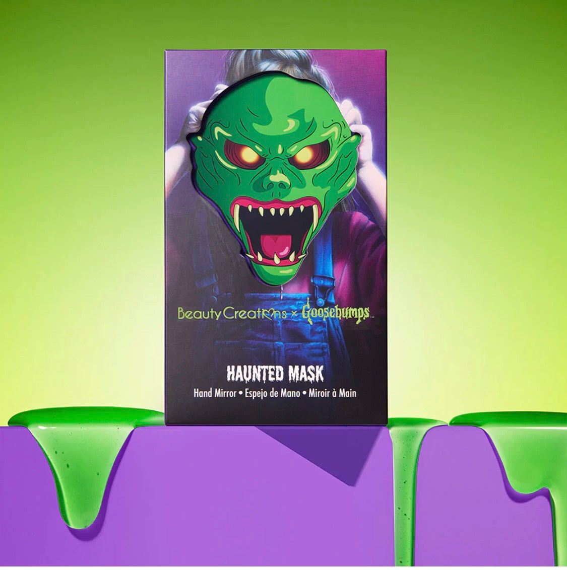 Bc-GOOSEBUMPS HAUNTED MASK HANDHELD MIRROR