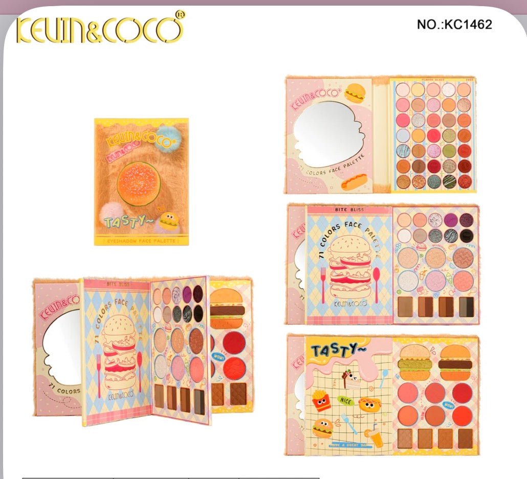 BURGER MUNCHIES STRESS-RELIEF MAKEUP & PAPER PAD SET