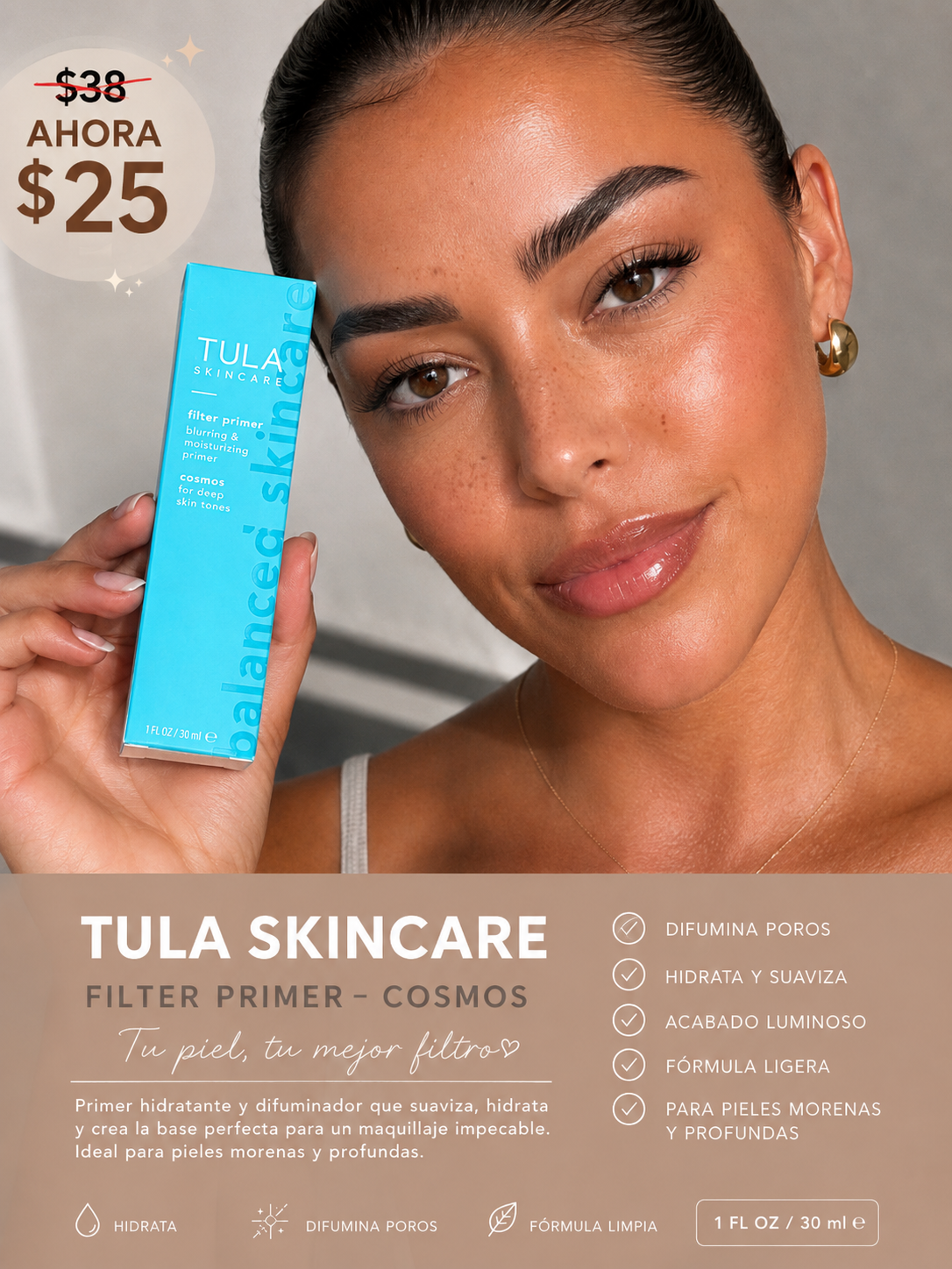 ✨ TULA SKINCARE – Filter Primer Cosmos ✨