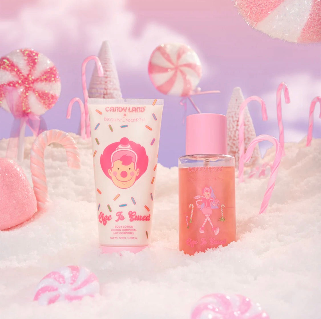 BC-CANDY LAND  LIFE IS SWEET SHIMMER BODY LOTION AND MIST SET