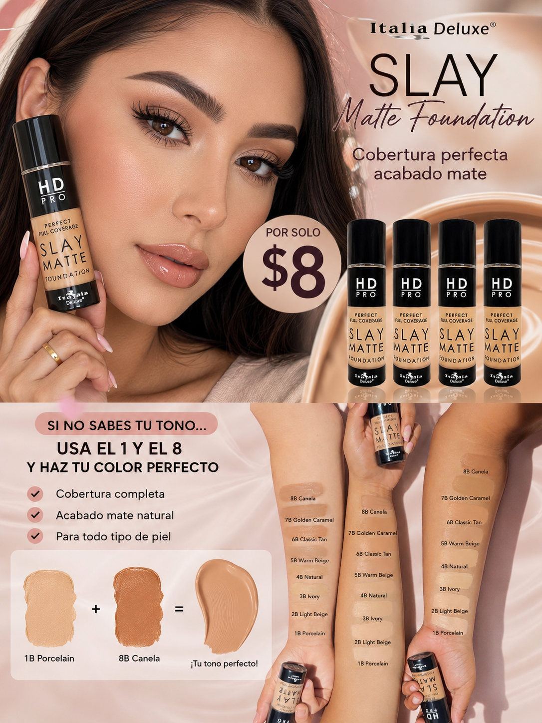 HD Pro Slay Matte Liquid Foundation