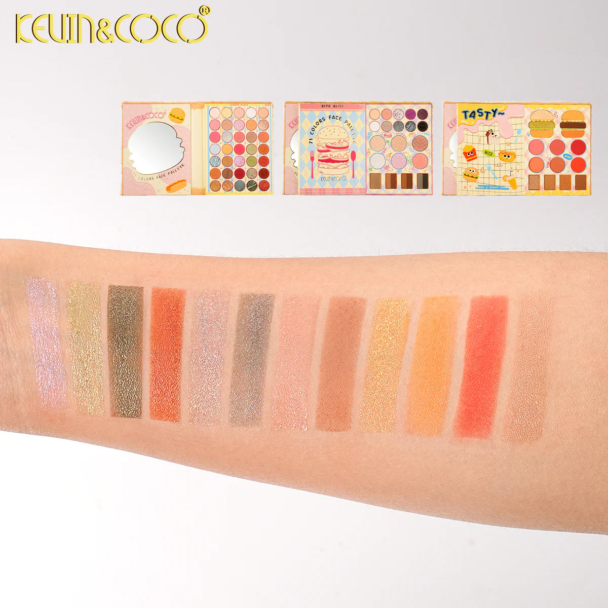 BURGER MUNCHIES STRESS-RELIEF MAKEUP & PAPER PAD SET