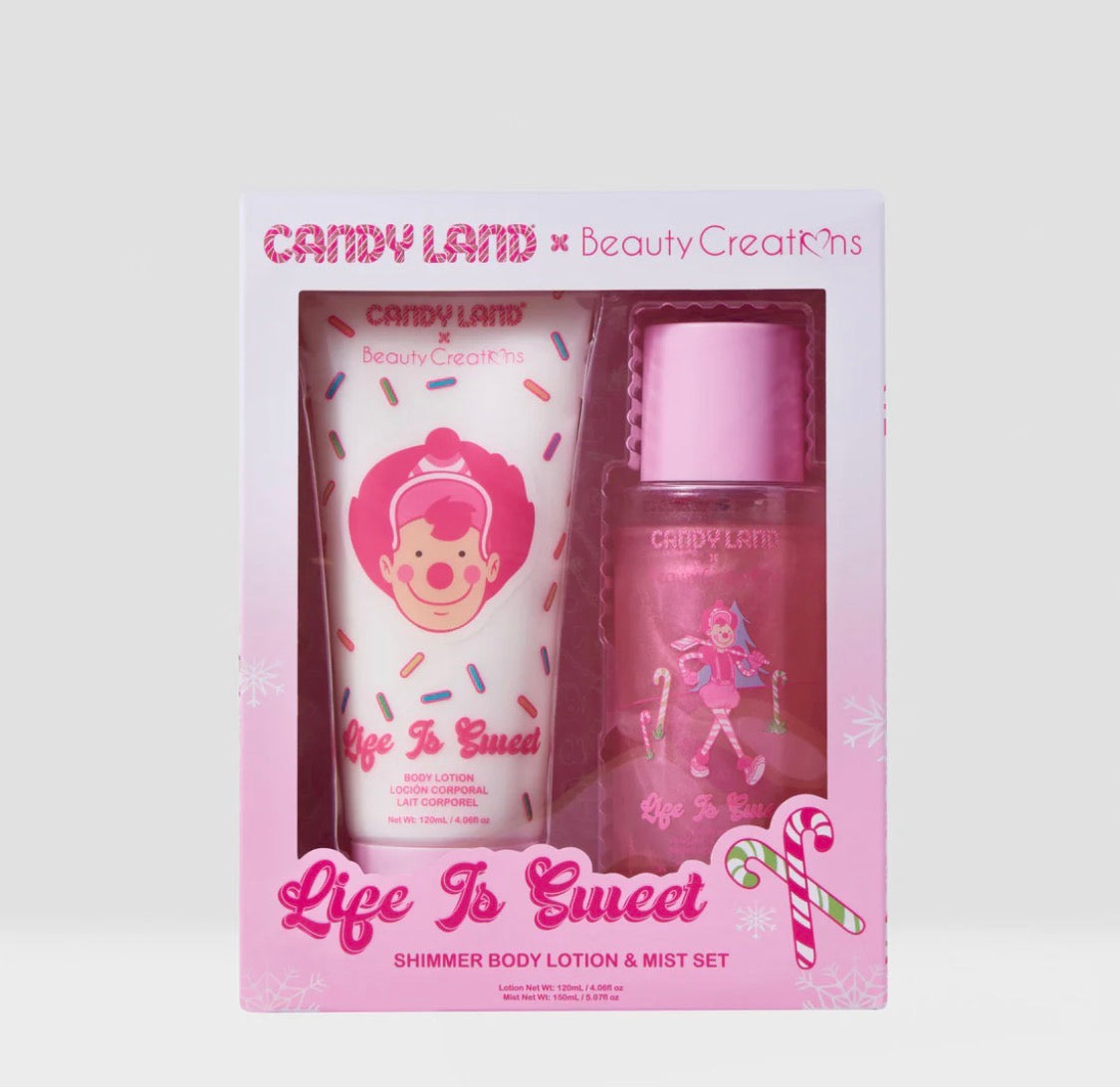 BC-CANDY LAND  LIFE IS SWEET SHIMMER BODY LOTION AND MIST SET