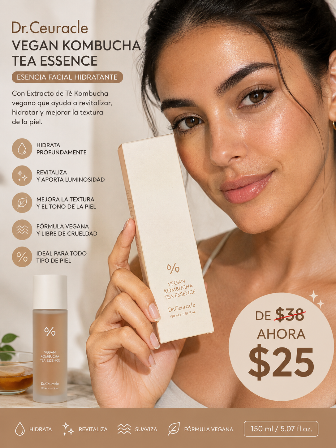 🤎✨ Dr. Ceuracle Vegan Kombucha Tea Essence ✨🤎