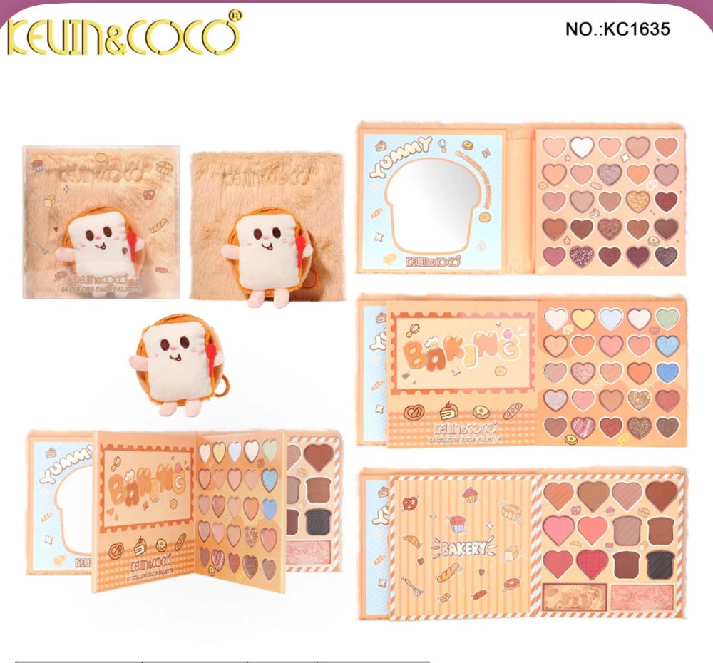 PLUSH BREAD 64 COLORS EYESHADOW PALETTE
