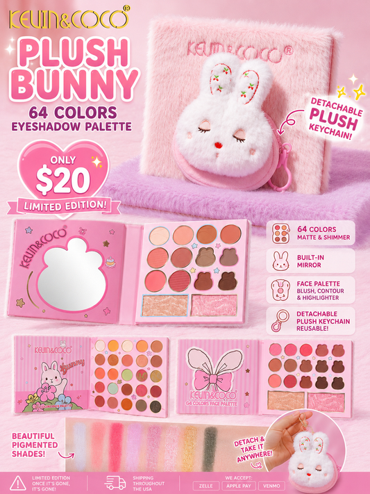 PLUSH BUNNY 64 COLORS EYESHADOW PALETTE