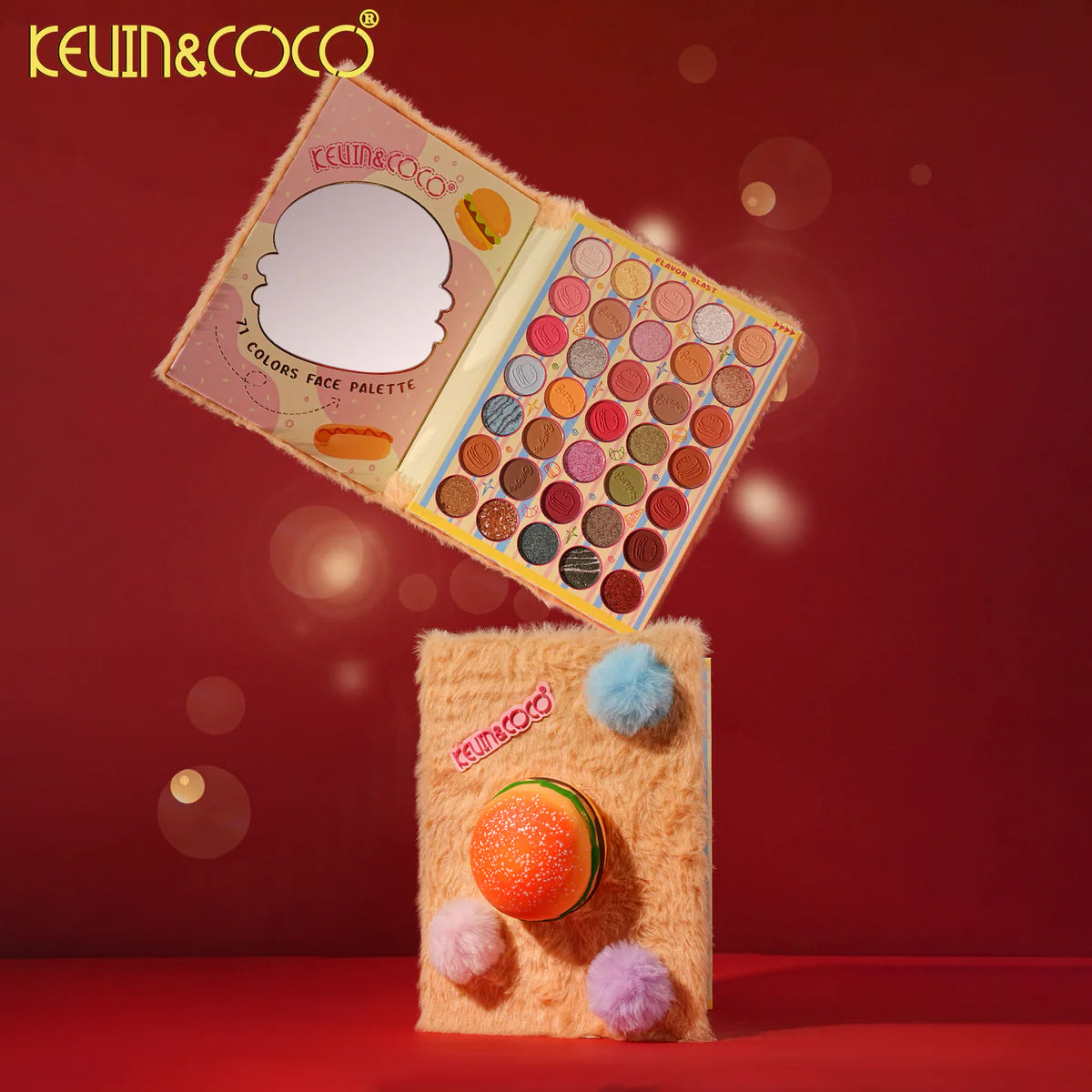 BURGER MUNCHIES STRESS-RELIEF MAKEUP & PAPER PAD SET