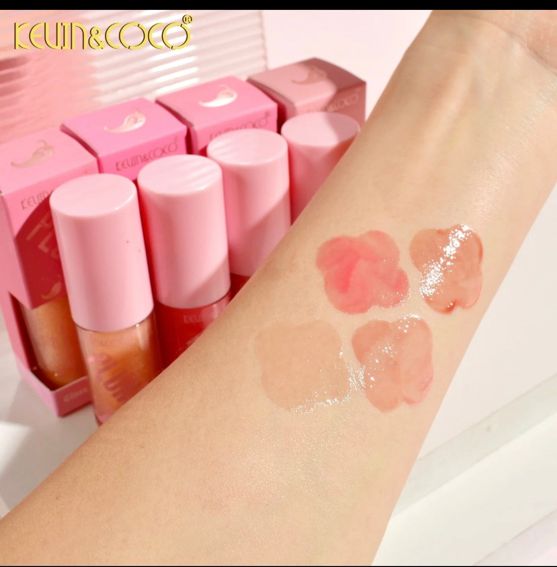 K&C-Plump Glossy Lip Gloss set of 4