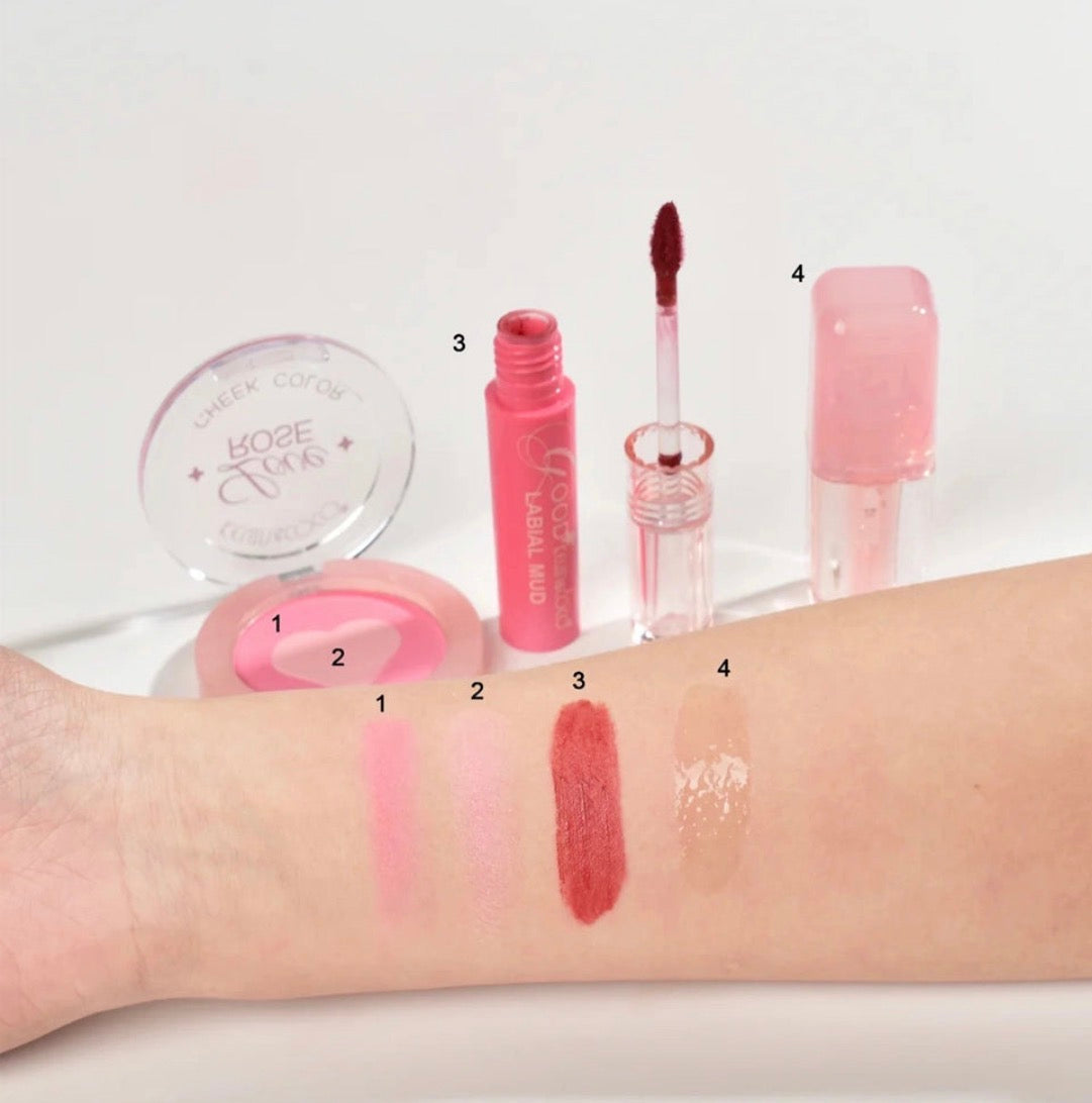 K&C-Mousse Kiss Lip & Cheek 3pc Bag Kit